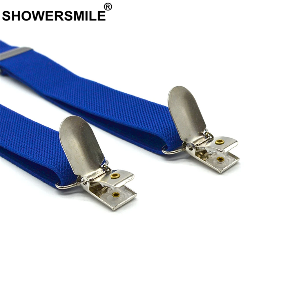 Showersmile azul crianças suspensórios com gravata borboleta de couro crianças cintas estilo britânico casamento vermelho cinza sólido meninos suspensórios 65cm