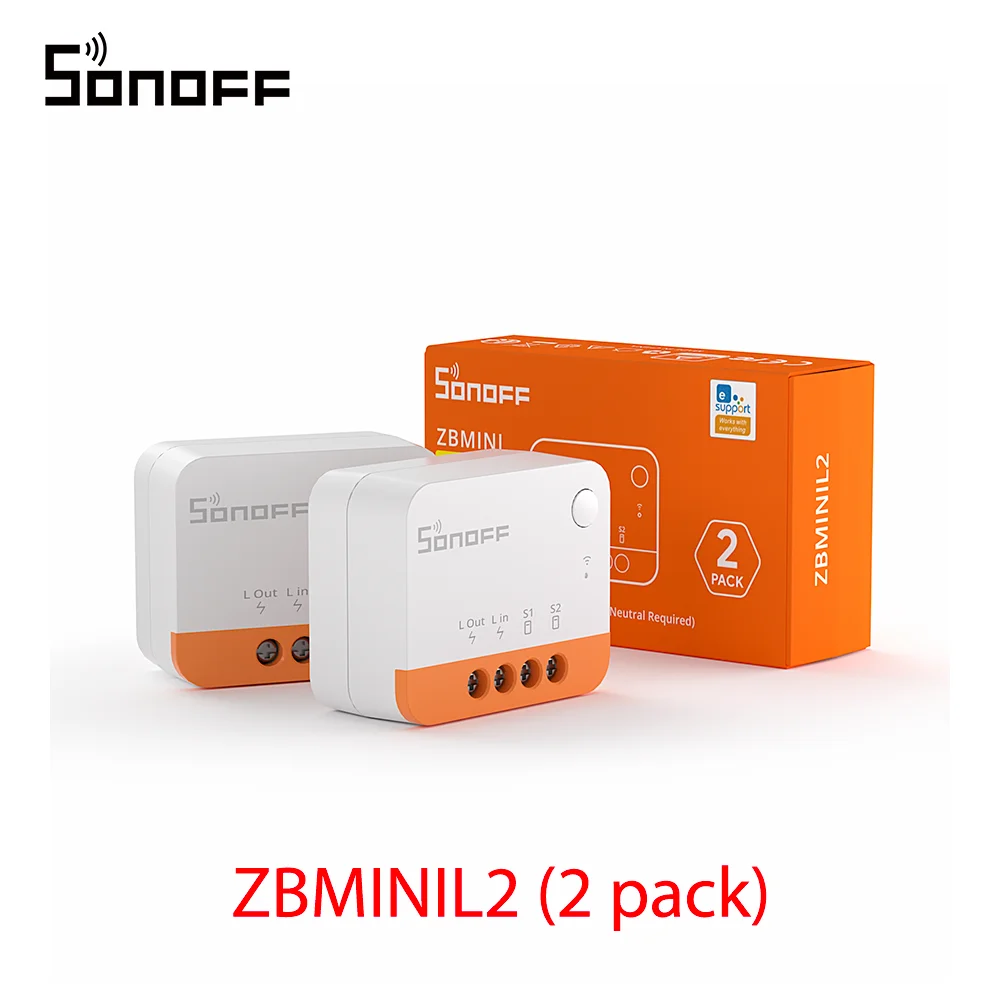 1/3/5Pcs Itead Sonoff ZBMINI-L2 Zigbee Diy Smart Switch Module Geen Neutrale Draad Vereist 2 Manier controle Voor Smart Home Automation sonoff mini ziigbee