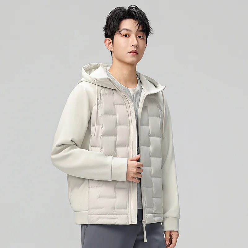 

2025 Men and Women’s Outfits Unisex Outdoor Workwear Hooded Down Jacket Thickened Warm Solid Color Casual Sports Winter Coat