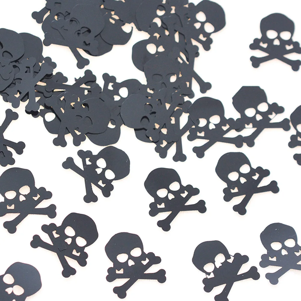 

2pcs 2 Packs Halloween Party Table Confetti Skull Design Funny Scatters Decorations For Festivals Horror Birthday Diy