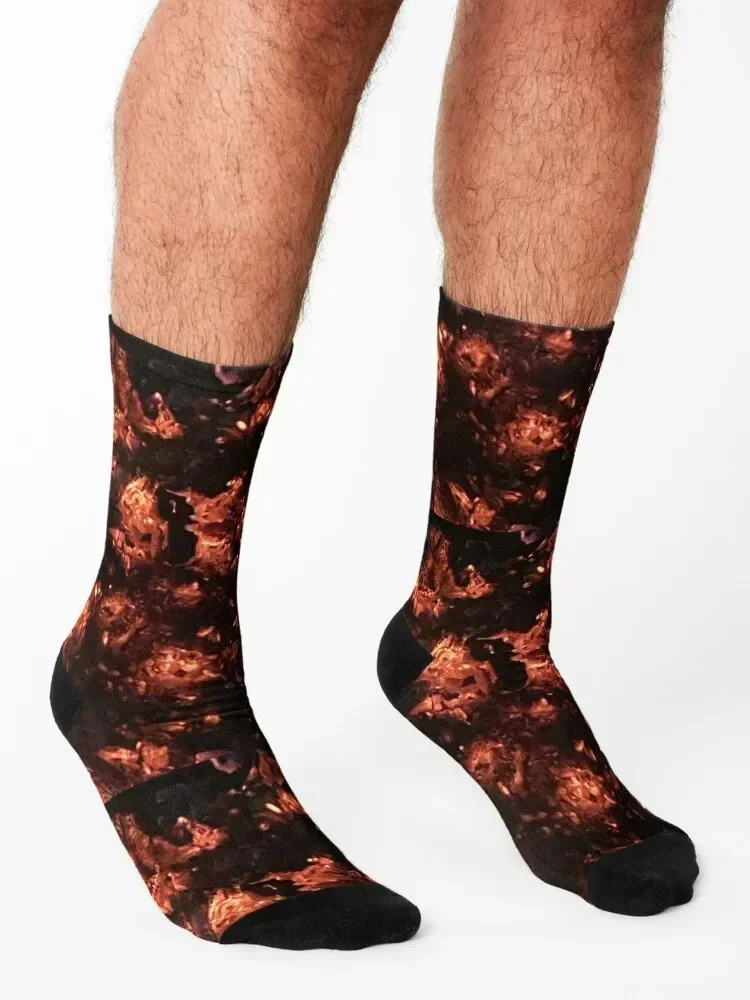 Smoldering Fire Calcetines niños cálidos calcetines de invierno Mujer Hombre