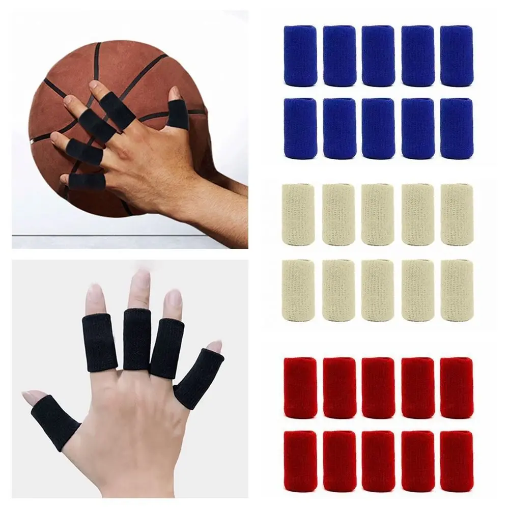 10PCS Tool Multicolor Finger Sleeves Stretchen Elastic Finger Tape Finger Cots Baseball Basketball Accessories Finger Support