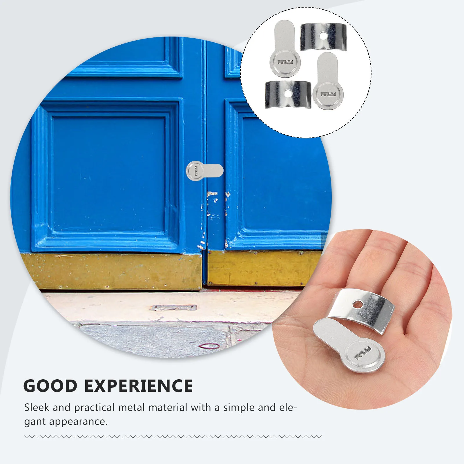 

2 Sets Door Lock Fake Replacement False Plate Locks/door Plates Folio Room Metal Security Indoor Faux Hasp