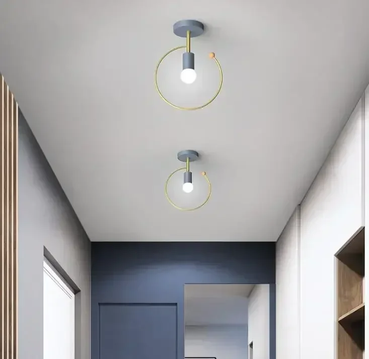 TechHPCorridor Light Corridor Light Net Red Nordic Hall Porch Simple Modern Star Cloakroom Staircase
