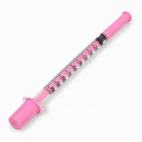 Nouvelles seringues à insuline jetables stériles de couleur rose 1ml 30G 5/16 pouces avec aiguille 30G 8mm, injecteur vétérinaire pour animaux de compagnie, 100 pièces/boîte 3