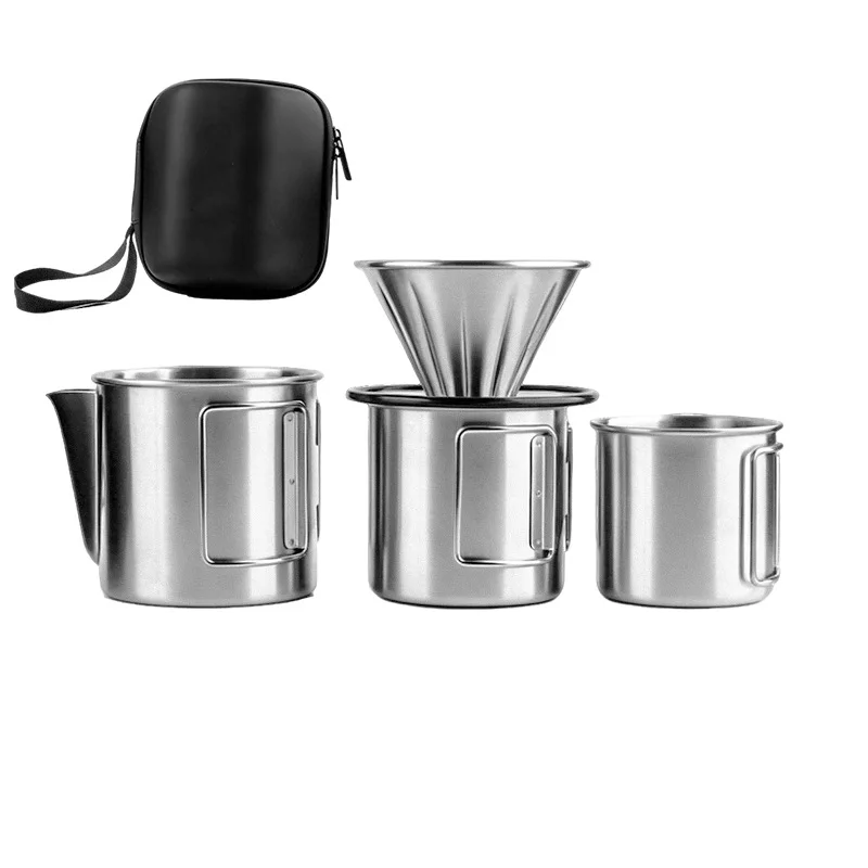 Portable Storage Bag for Outdoor Collapsible Water Cup & Hand Drip Coffee Set