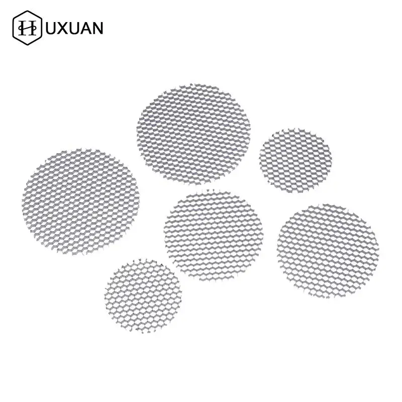 2Pcs 42-72mm LED Light Lamp Shade Downlight Spotlight Round Honeycomb Net Cover Black Anti-glare Anti-dazzling Light Aluminum