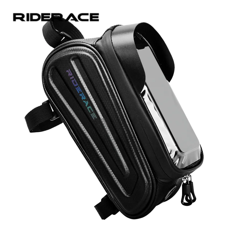 Fahrradtasche mit Touchscreen-Funktion, Regenfeste Mountainbike-Rahmentasche, Handyhalterung für MTB-Oberrohr, Fahrradzubehör