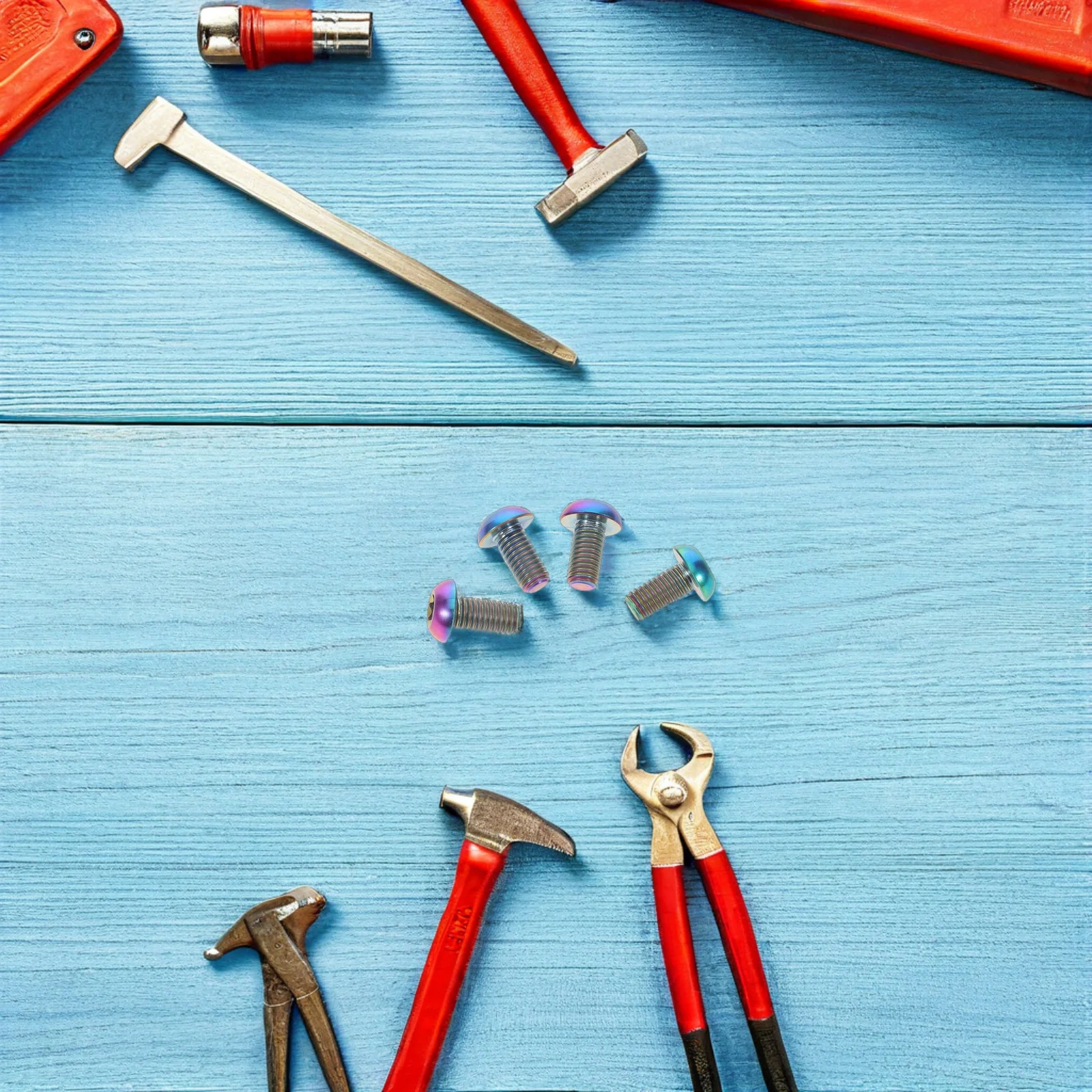 4Pcs Bike Bottle Cage Bolts M5x10 Titanium Alloy Hexagonal Screws Replacement Rustproof Water Bottle Mounting Bicycle Bracket