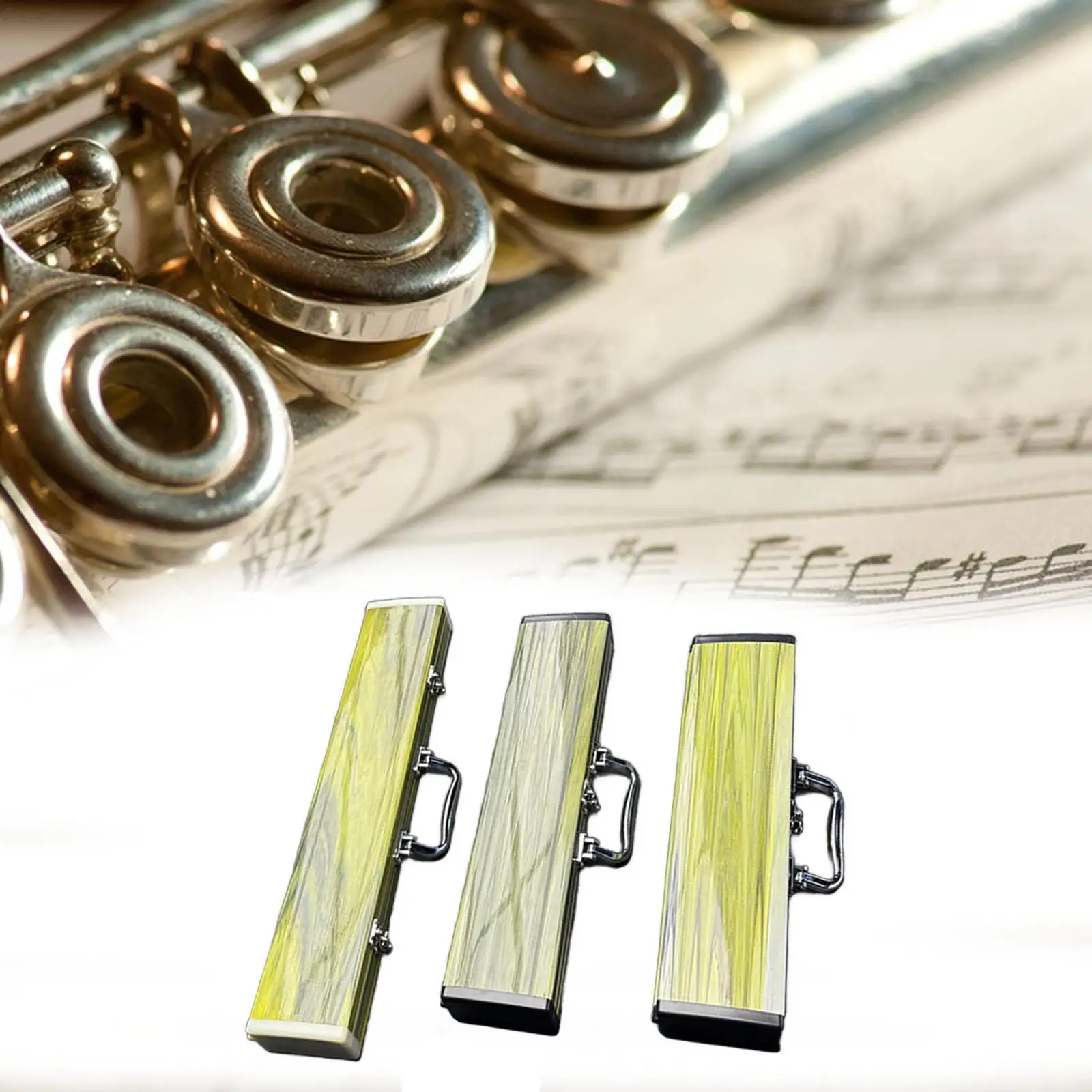 

Bamboo Flute Case Accessories Portable Hard Shell Flute Box with Handle, Protective Case for Players Travel Concert Musician