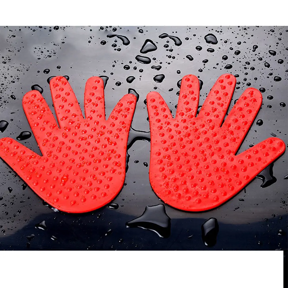 

1 Pair Colored Handprint Pacthes Massage Point Sheets Coordination Training Prop Educational Supplies Red