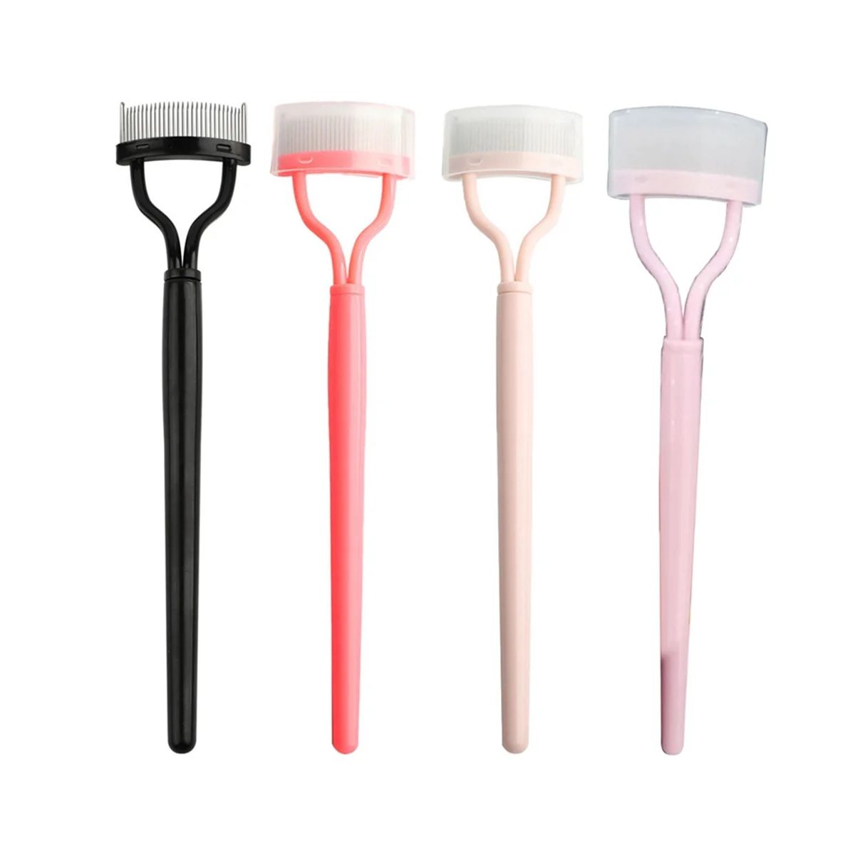 Recourbe-cils en métal, 4 pièces, brosse à cils, peigne portable, mascara pliable, outils de maquillage de beauté