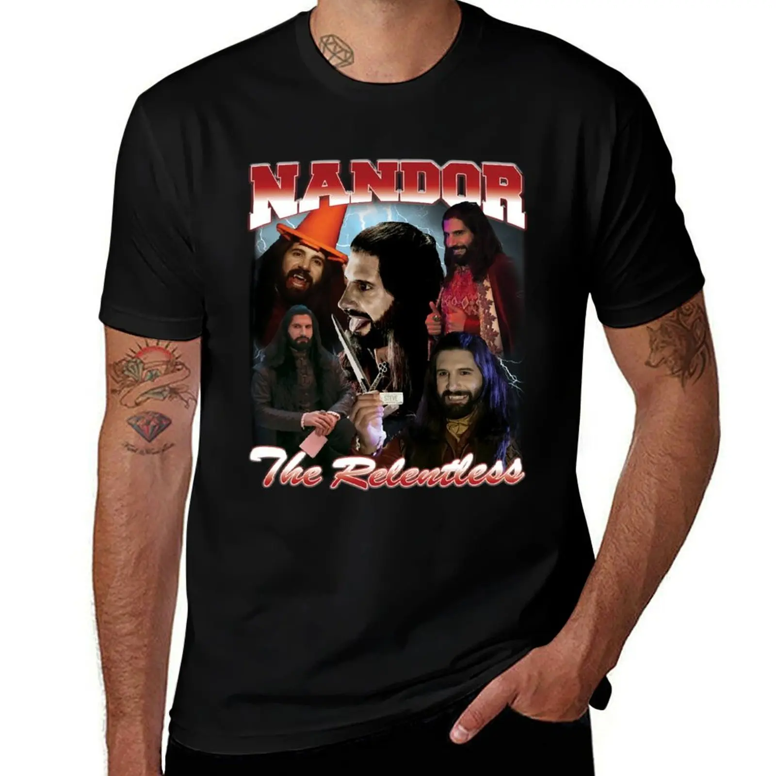 

Nandor the Relentless 90's Design Classic T-Shirt man t shirt luxury cotton t shirt pack T-Shirt