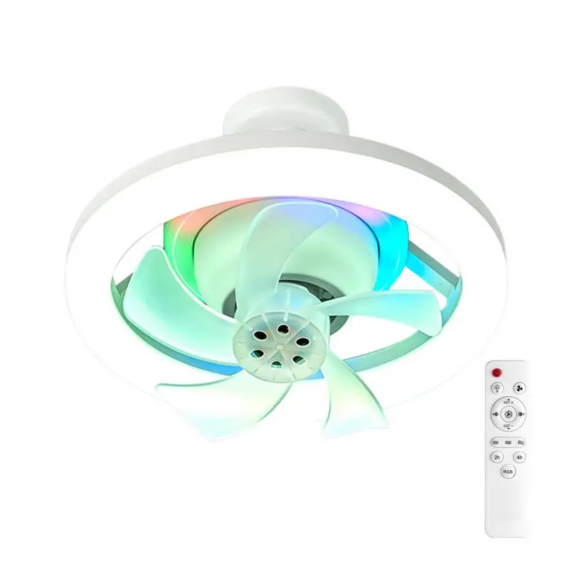 

Ceiling Fan With LED Light And Remote Control 360 Rotation Cooling Electric Fan Lamp Chandelier For Room Home Decor