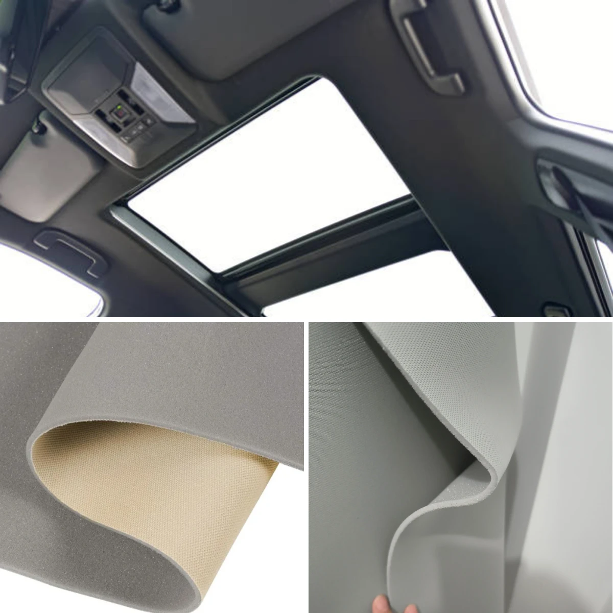 

Car Ceiling Fabric Roof Sky Headliner Foam Cloth Fabrics for Upholstery Interior Modification Replacement Fall Off Repair Fabric