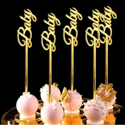 Personalized Cake Pop Sticks Custom Name Baby Lollipop Candy Buffet Cupcake Cakepops Baby Showers Birthday Party Decorations