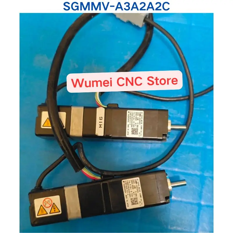 1 Piece Second-hand test OK Motor SGMMV-A3A2A2C If You Need Other Specifications, Please Consult
