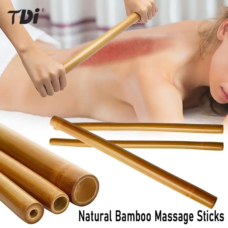 

1Pcs Natural Bamboo Massage Wood Therapy Gua Sha Massage For Body Gouache Scraping Tool Back Pain Relief Anti Cellulite