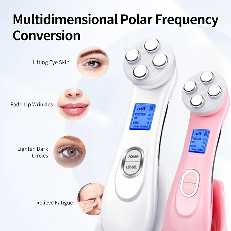 Five in One LED Photon Facial Thermal Therapy Skincare Facial Anti Aging Neck Lifting Wrinkle Removal and Beauty Device