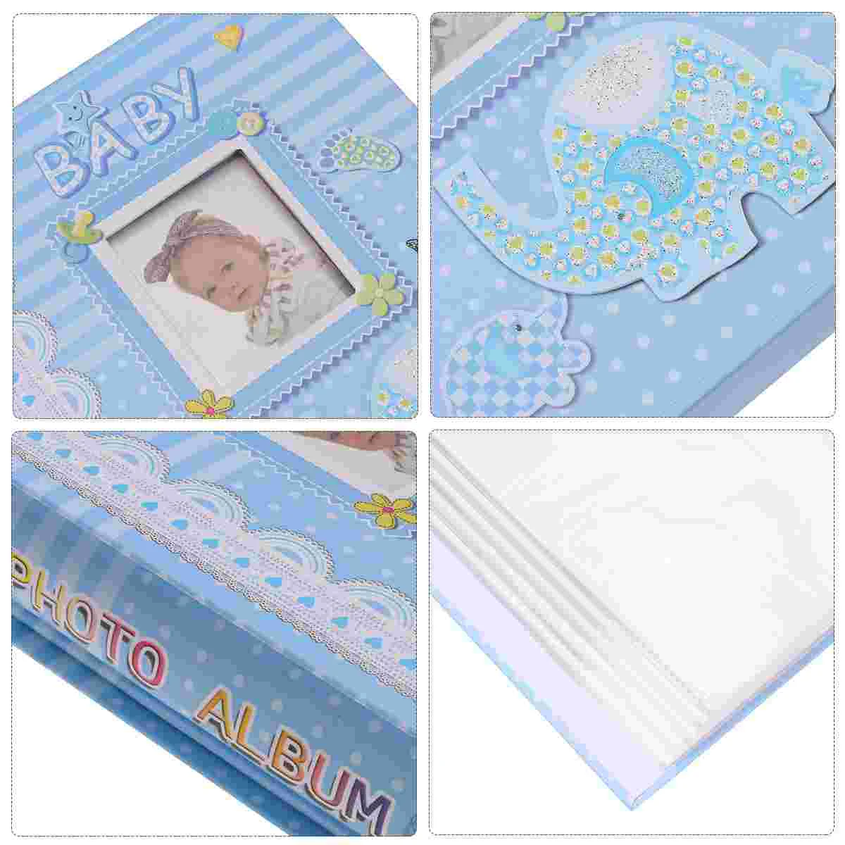 6 Inch Photo Album for Pictures DIY Baby Storage Photos Interstitial Child Albums