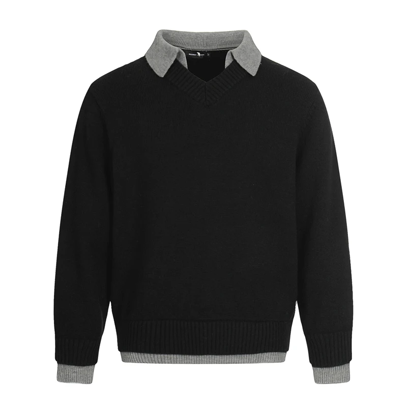Autumn Winter Vintage Knitted Sweaters Men Loose Casual Fashion Pullover Short Style Sweater Couple Jumper Tops Unisex Clothes