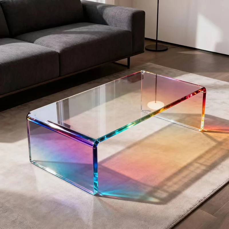 

Acrylic Living Room Coffee Table Designer Books Writing Minimalist Coffee Table Clear Aesthetic Mesa Auxiliar Home Furniture