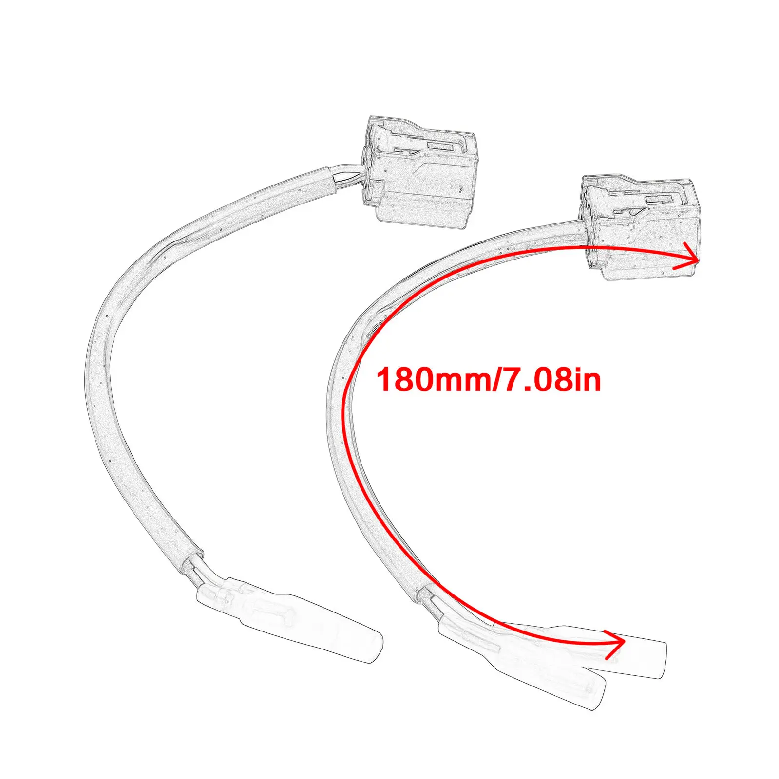 2-Pin Plug Turn Signals Wire Connector For YAMAHA MT-25 MT-03 MT-09 MT-10 XSR 700 SXR 900 YZF-R1/R6 Tracer 7/9GT