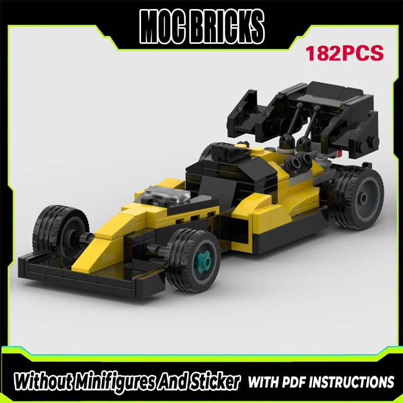 

City Car Model MOC Building Bricks Single-Seater Racing Car Modular Technology Gifts Holiday Assemble Children Toys Suit
