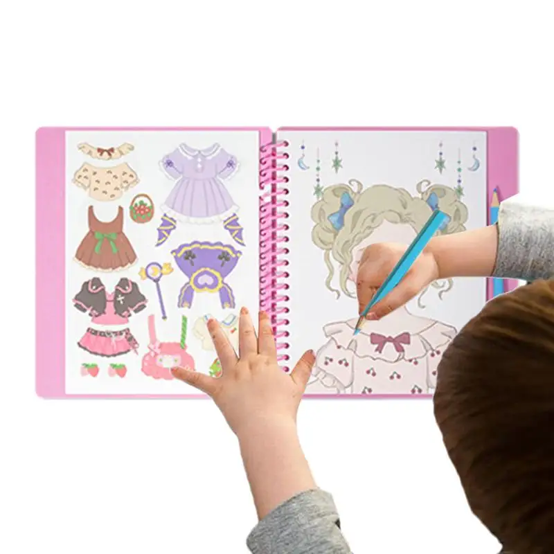 

Dress Up Activity Book Makeup Activity Dress Up Sticker Set Princess Dress Up Set With Scratch Paper Art And Stickers Paper