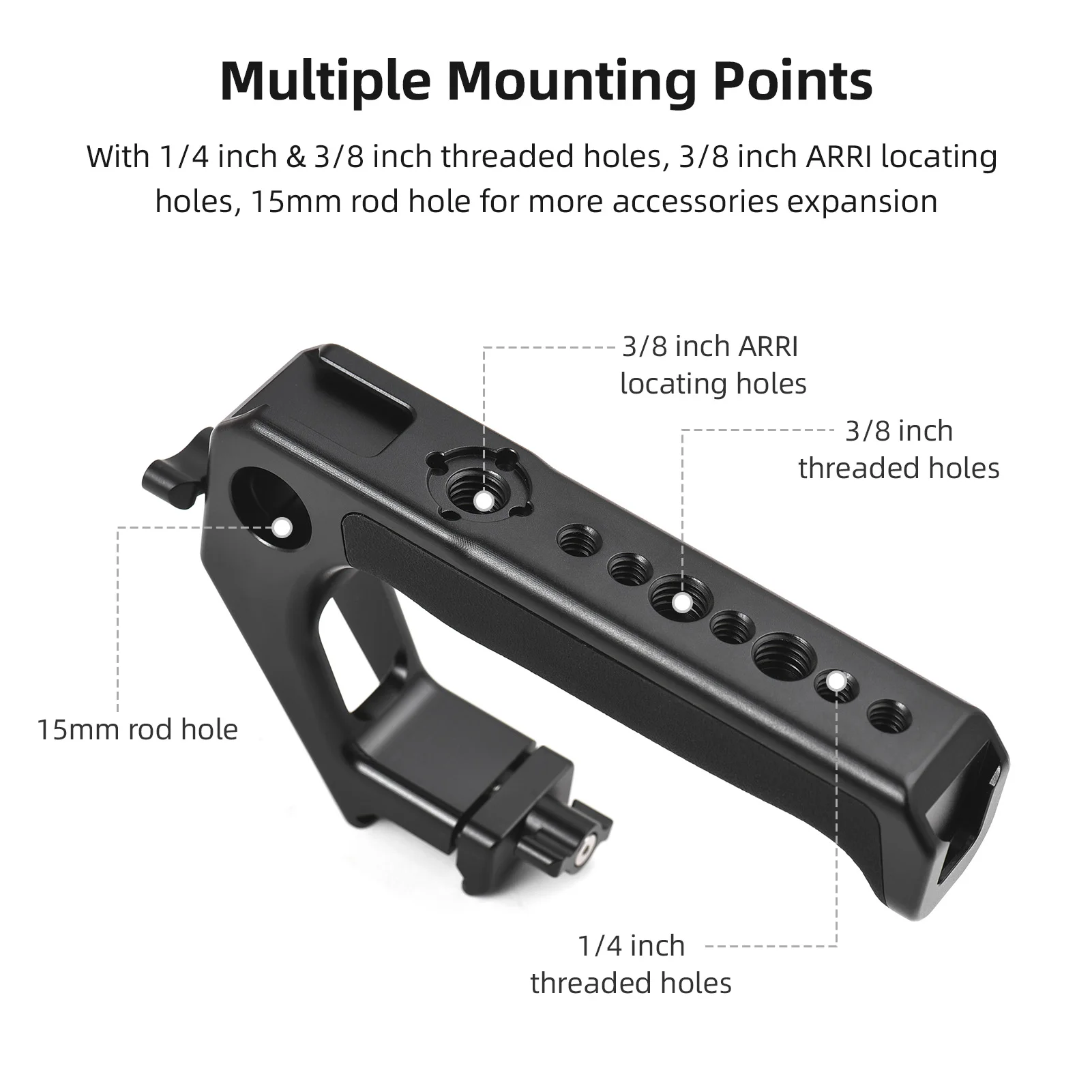 Universal Top Handle Hand G rip with NATO Clamp NATO Rail Cold Shoes 1/4\