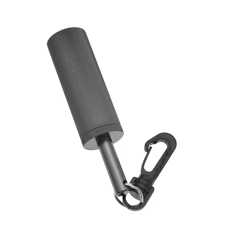 -[Cilae-17R] Signal Bell With 360° Rotating Quick Hook Underwater Bell Ding Rod Diving Equipment Gray