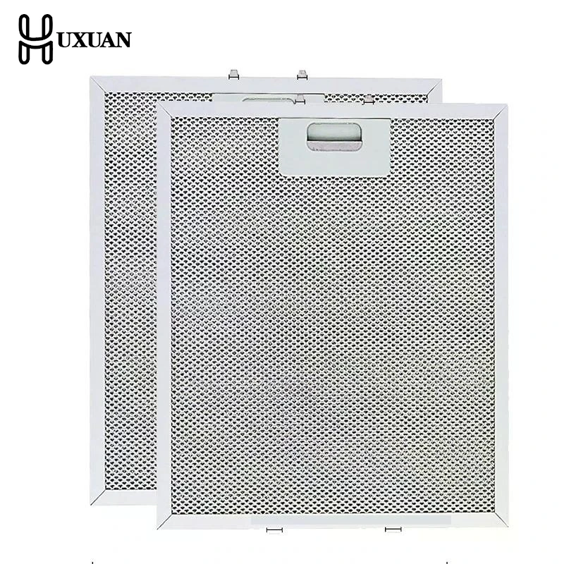 Cooker Hood Filters Metal Mesh Extractor Vent Filter Kitchens Hoods Oil Filter Range Hood Accessories Oil Separation Al Plate