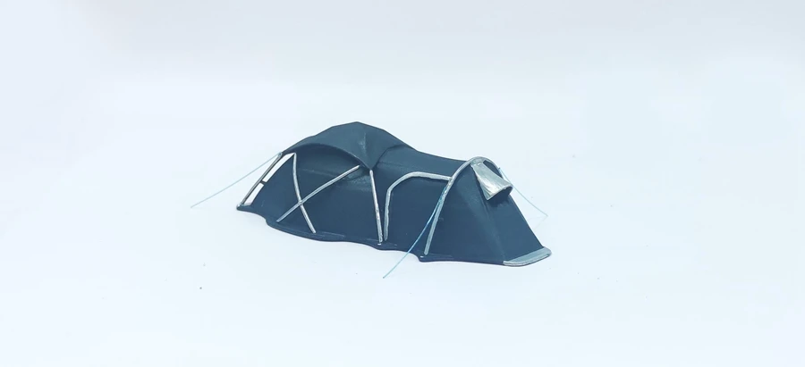 Modello di tenda 1/64 1/87 HO Tenda da neve Sport all'aria aperta Modello di veicolo da campeggio Campo fuoristrada