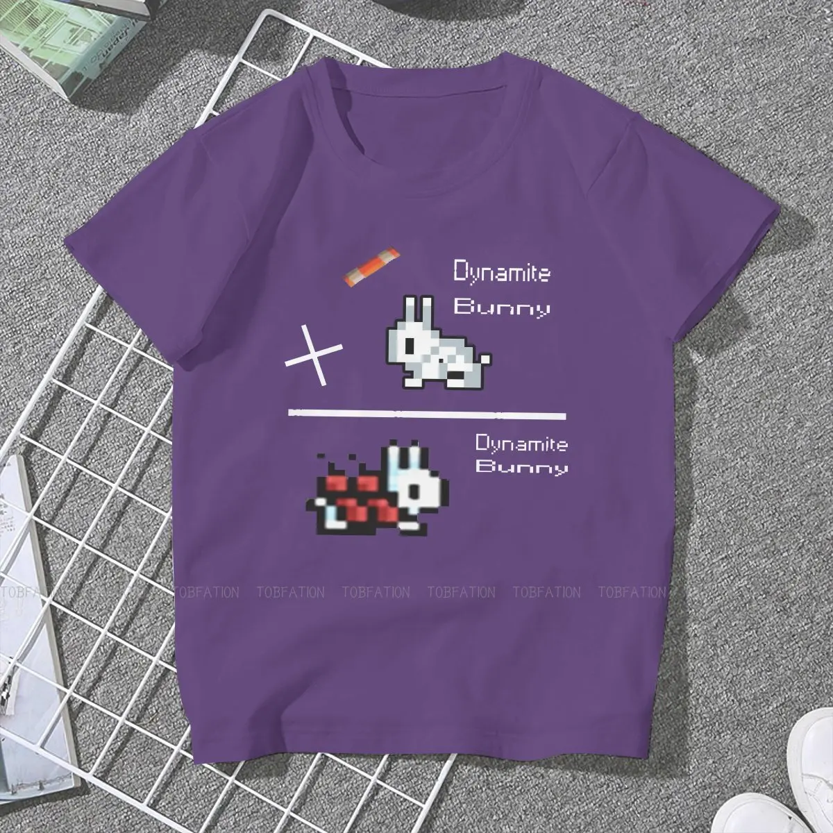 Game Dynamite Bunny Fashion TShirts Terraria Female Harajuku 5XL T Shirt O Neck Big Size