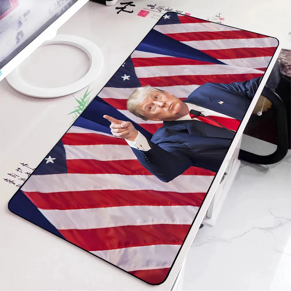 US Election Trump 2024 Mousepad HD Printing Computer Gamers Locking Edge Non-slip Mouse Pad XXL90x40cm Keyboard PC Desk Pad