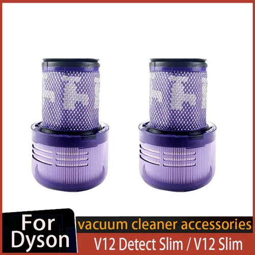 Dyson V12 감지 슬림 탈착식 및 세척 가능 진공 필터, 교체 필터 부품, No.971517-01 