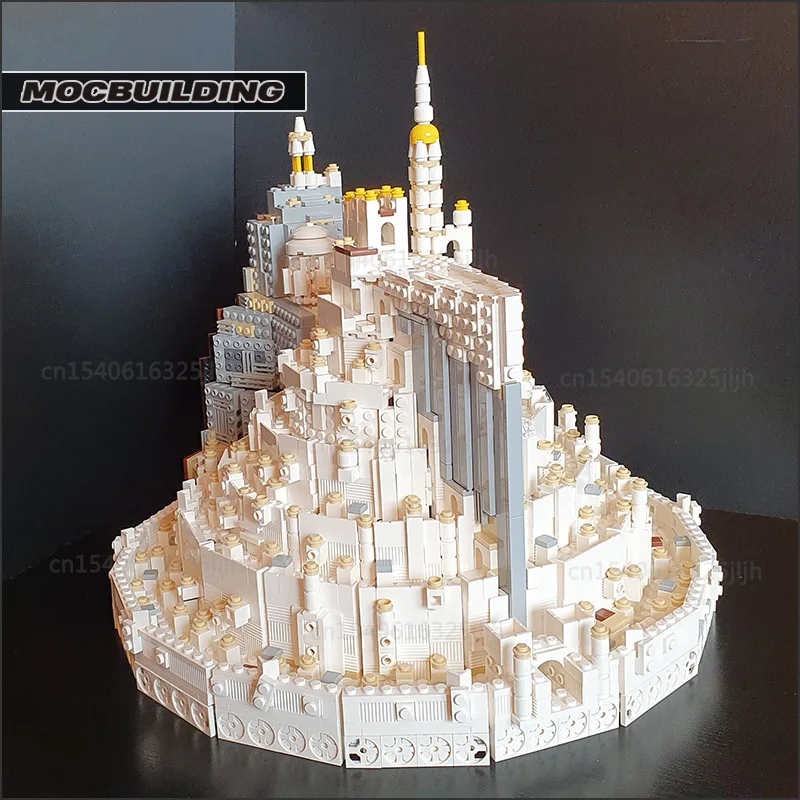 The White City Rings Movie Scene MOC Building Blocks Collection Technology Bricks Creative Display Model Toys Xmas Gifts