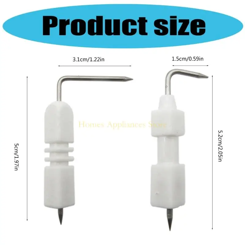 مجموعة D0AB من 5 إبرة إشعال طباخ الغاز مع شمعات شرارة السيراميك مقابس الغيار مثالية لأداء سخان المياه الفعال