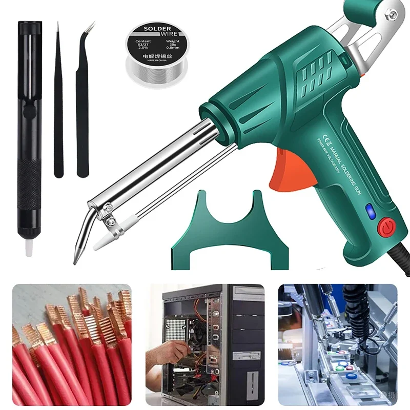 

Automatically Iron Welder Electric Soldering Gun Multi-Function Hand-Held Internal Heating Send Tin Welding Repair Tool 60W