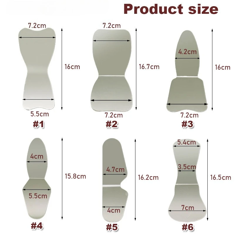 1Pcs Dental Intraoral Stainless Steel Reflector Thickened Orthodontic Photography Double-Sided Mirror High-Temperature Resistant