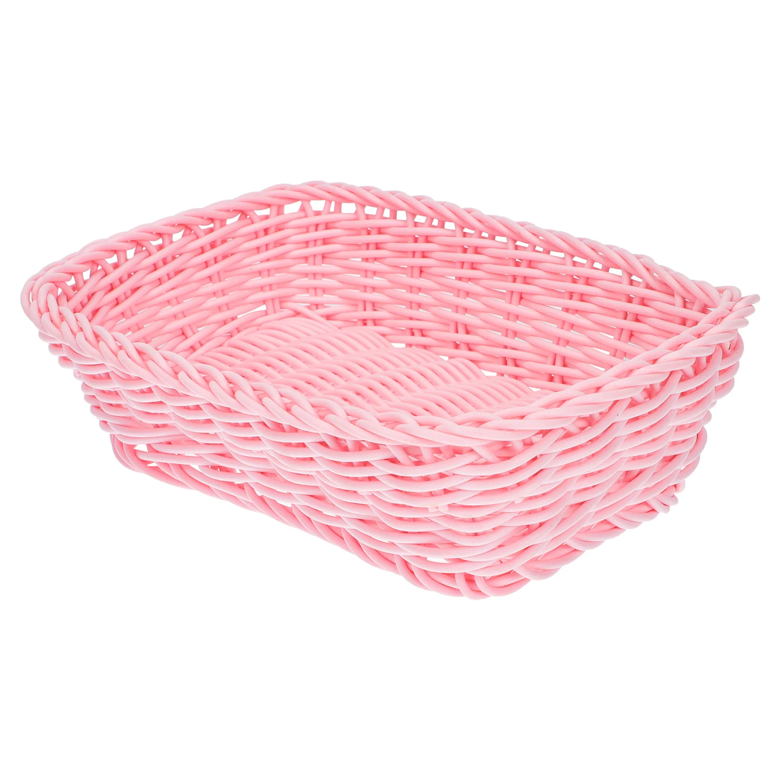 

1Pcs Macaron Color Woven Storage Basket Natural Look Desktop Storage Basket for Keys Remote Office Supplies Organizer
