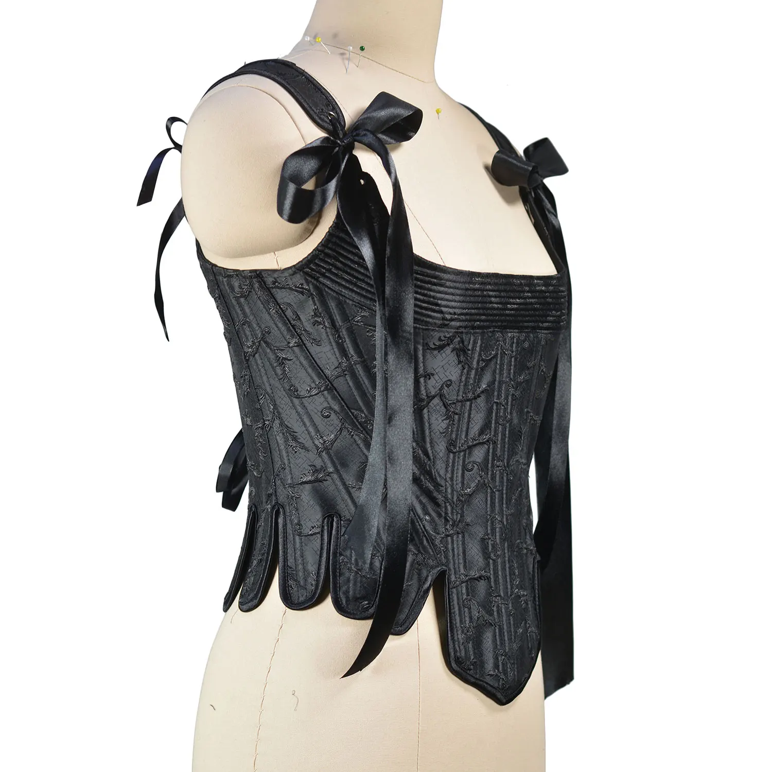 Women Corset with Straps Black Overbust Corsets Vest Plus Size Steampunk Corsets and Bustiers Jacquard Corset Top