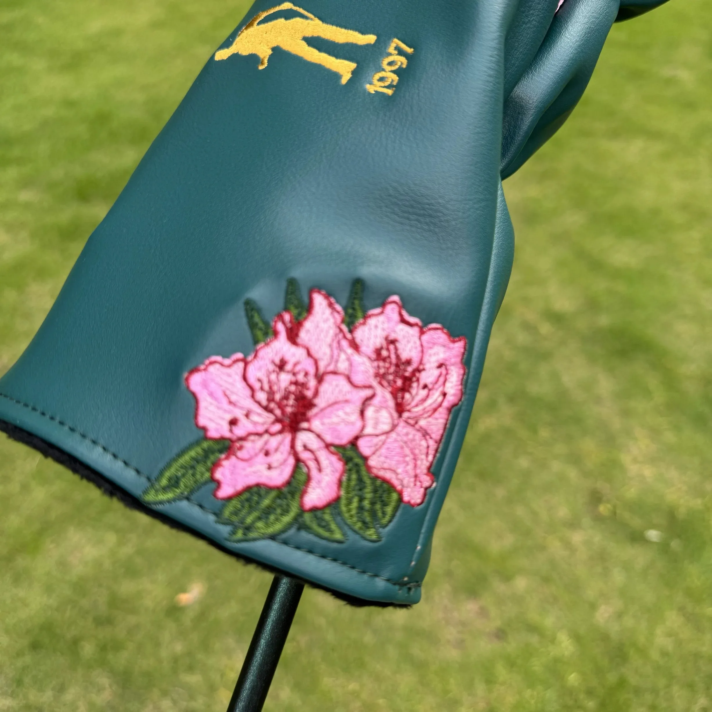 Masters Sakura Commemorative Golf Headcover, Limited Edition Tiger Woods 5-Time Champion Design, Driver & Putter Head Cover view 5