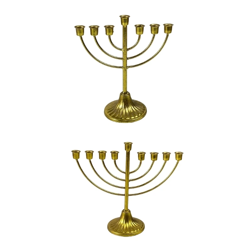 7/9 Branch Hanukkah Stand Artistic Stand 7/9 Headed Candelabrum Stylish Home Decor for 0.51in Dia 87HA