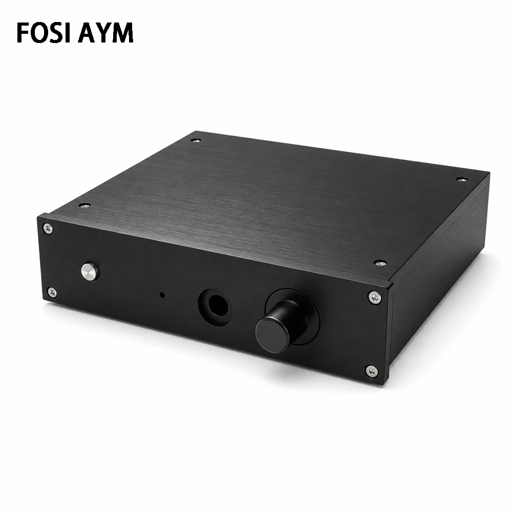 220x52x191mm FOSI AYM Full Aluminum Headphone Amplifier Case DIY HiFi Headphone Amp Chassis Preamp Audio Enclosure Housing