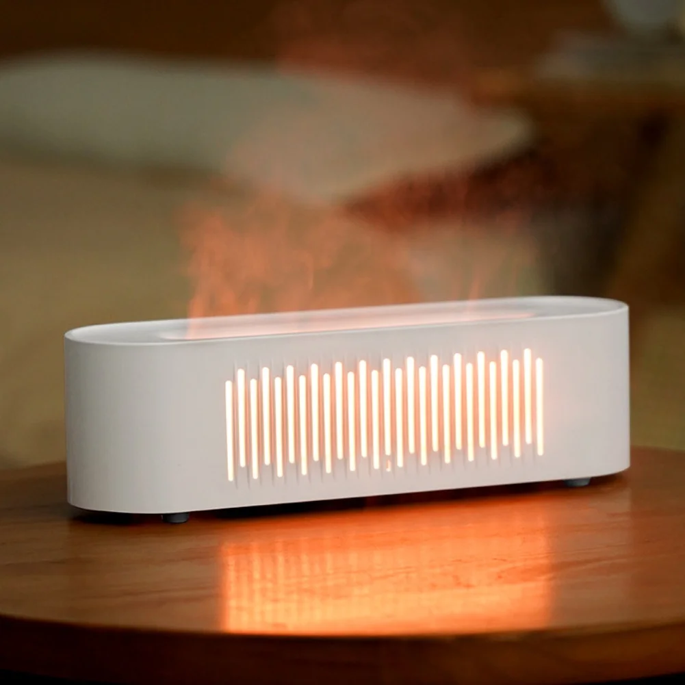 Portable Humidifier Simulated Flame Humidifier Cozy Relaxation Space 26 7.5 7.6cm Innovative Fog Dispersion Air Purifier