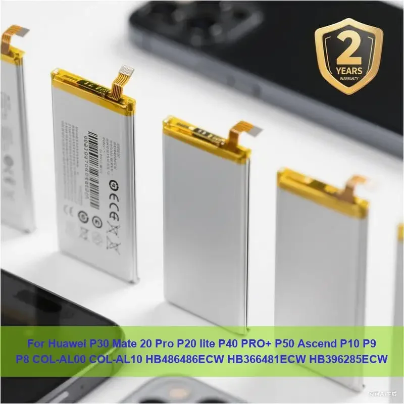 

Battery For Huawei P30 Mate 20 Pro P20 lite P40 PRO+ P50 Ascend P10 P9 P8 COL-AL00 COL-AL10 HB486486ECW HB366481ECW HB396285ECW