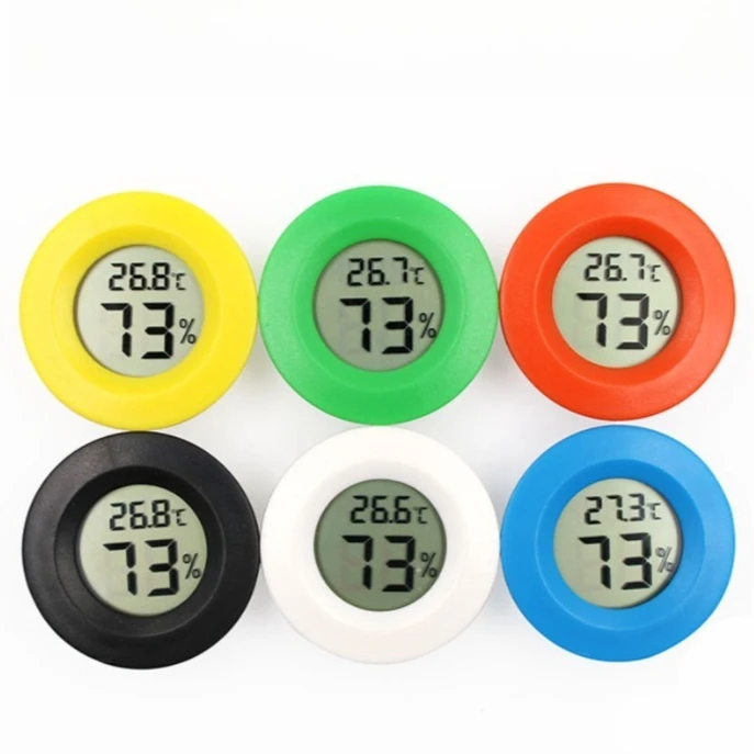 

2pc Mini LCD Digital Thermometer & Hygrometer -50°C to +70°C Temperature & Humidity Meter for Fridge Freezer Testing