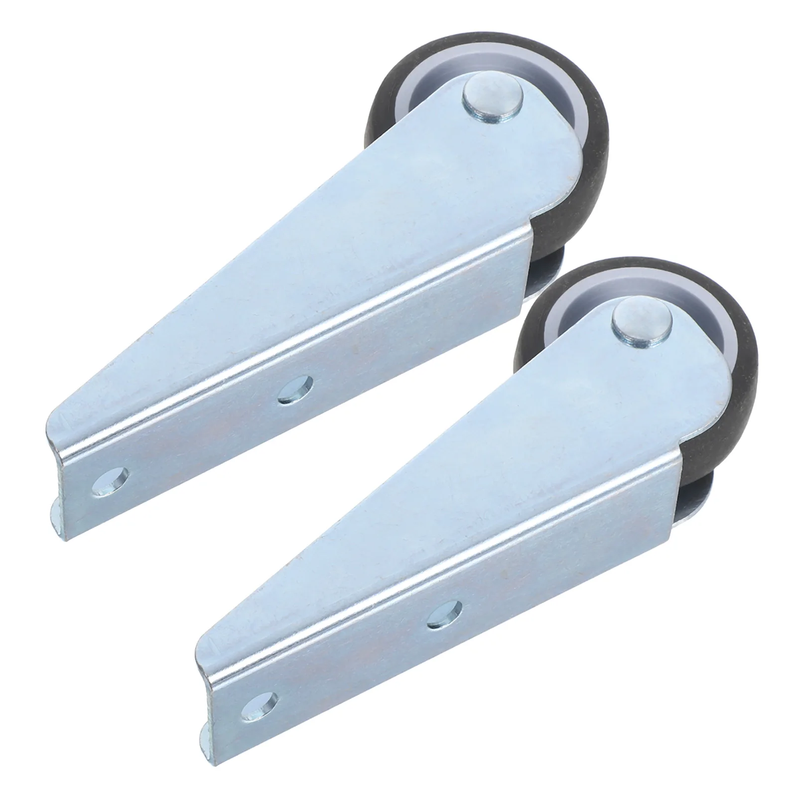 

2Pcs Door Bottom Support Wheel Metal Frame with Rubber Wheel for Sliding Cabinet Doors Anti-Sag Side Or Vertical Installation