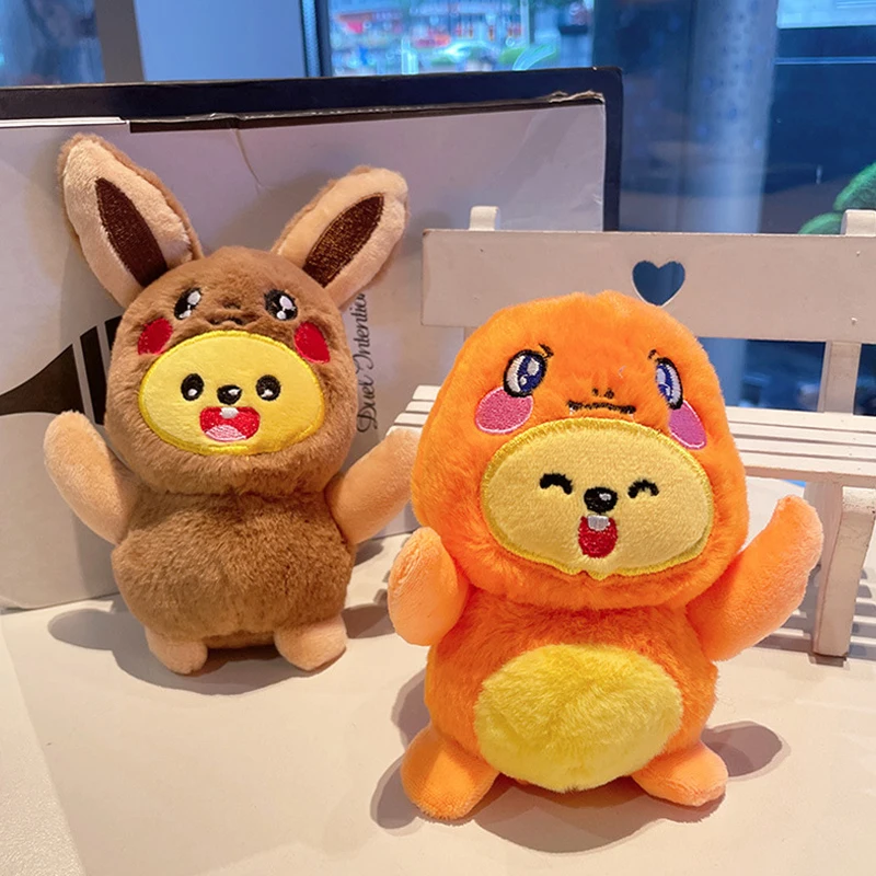 

Брелок с изображением Покемона, плюшевые игрушки Psyduck Charmander, аниме, плюшевая игрушка, автомобильный брелок, забавный брелок для девочек, праздник, день рождения, Рождество, подарки